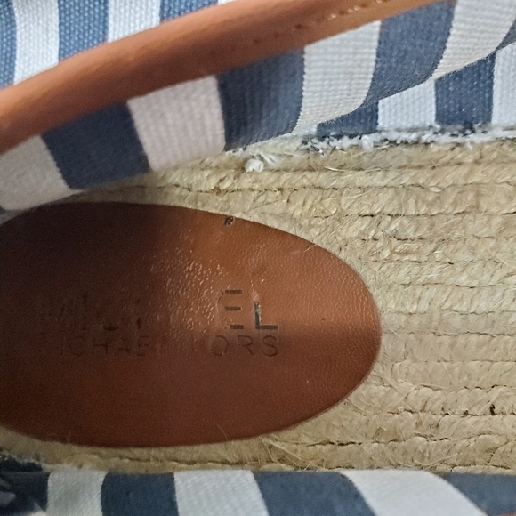 Michael Kors Striped Espadrilles in Navy and White - Picture 10 of 10